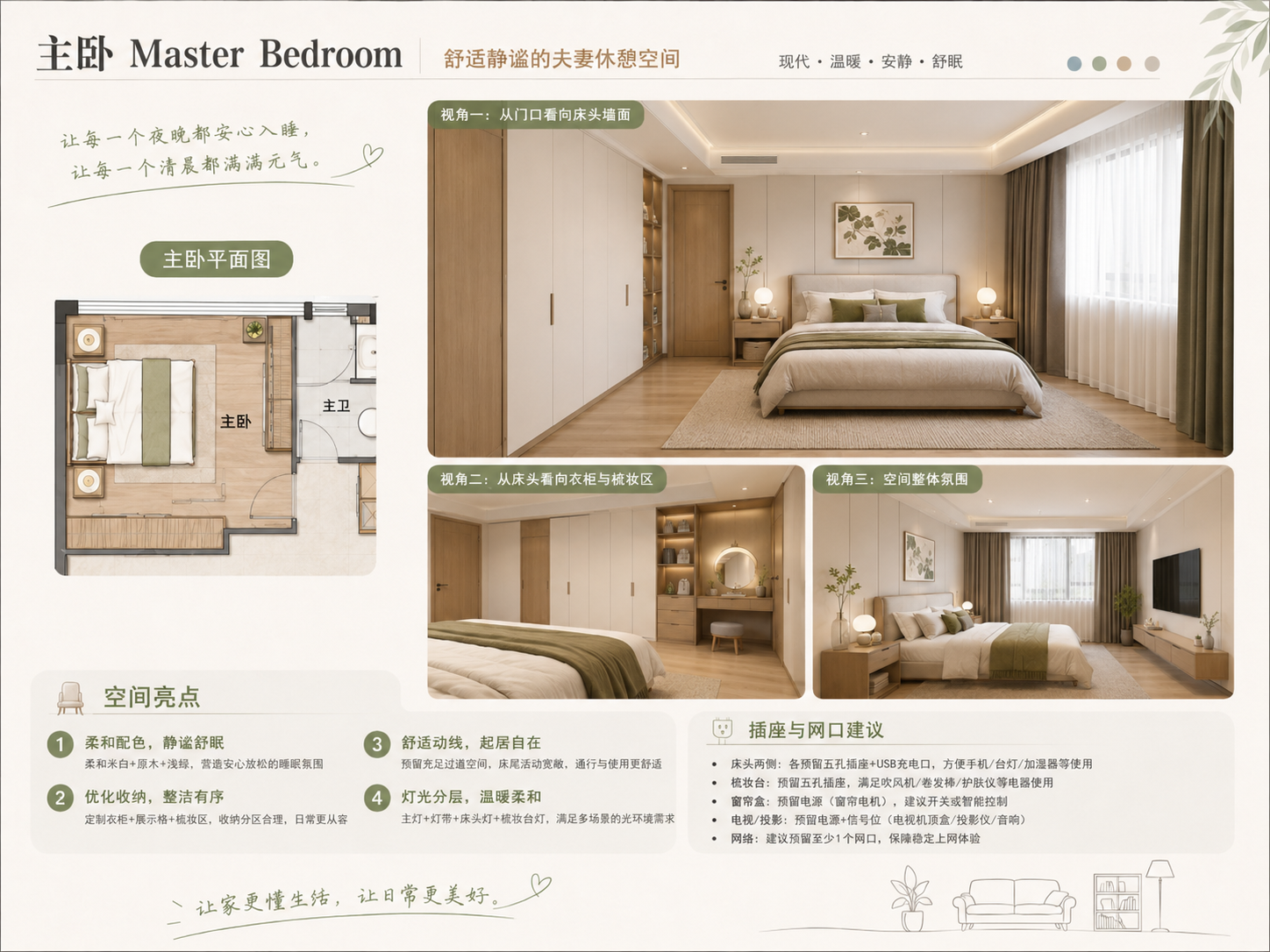 主卧完整设计展板